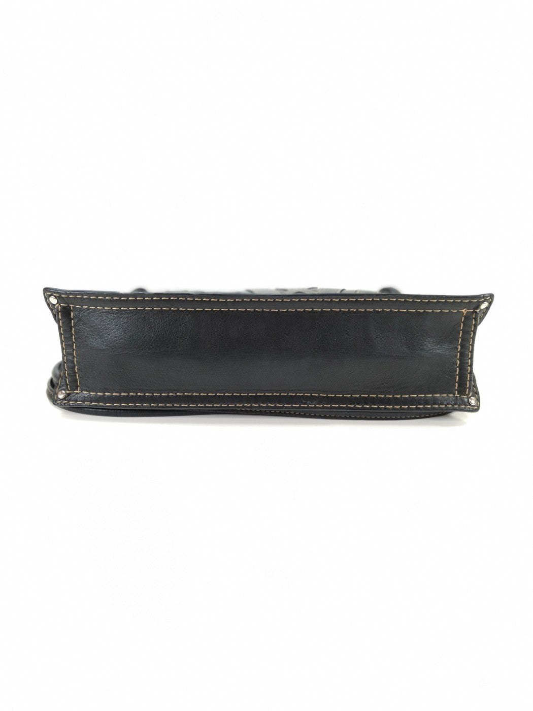 LOEWE Anagram Leather Stitch Handbag, One-Shoulder, Black, Reference Number: 10421