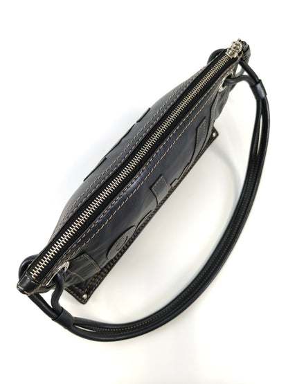 LOEWE Anagram Leather Stitch Handbag, One-Shoulder, Black, Reference Number: 10421