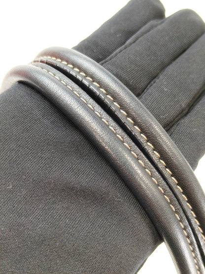 LOEWE Anagram Leather Stitch Handbag, One-Shoulder, Black, Reference Number: 10421