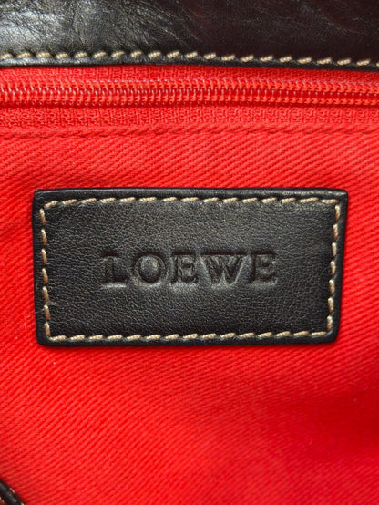LOEWE Anagram Leather Stitch Handbag, One-Shoulder, Black, Reference Number: 10421