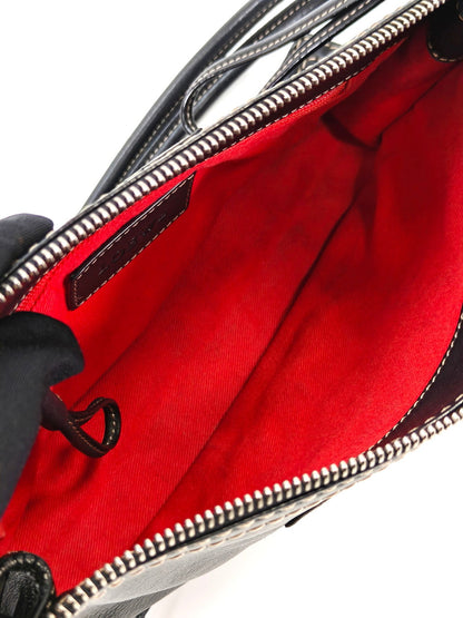 LOEWE Anagram Leather Stitch Handbag, One-Shoulder, Black, Reference Number: 10421