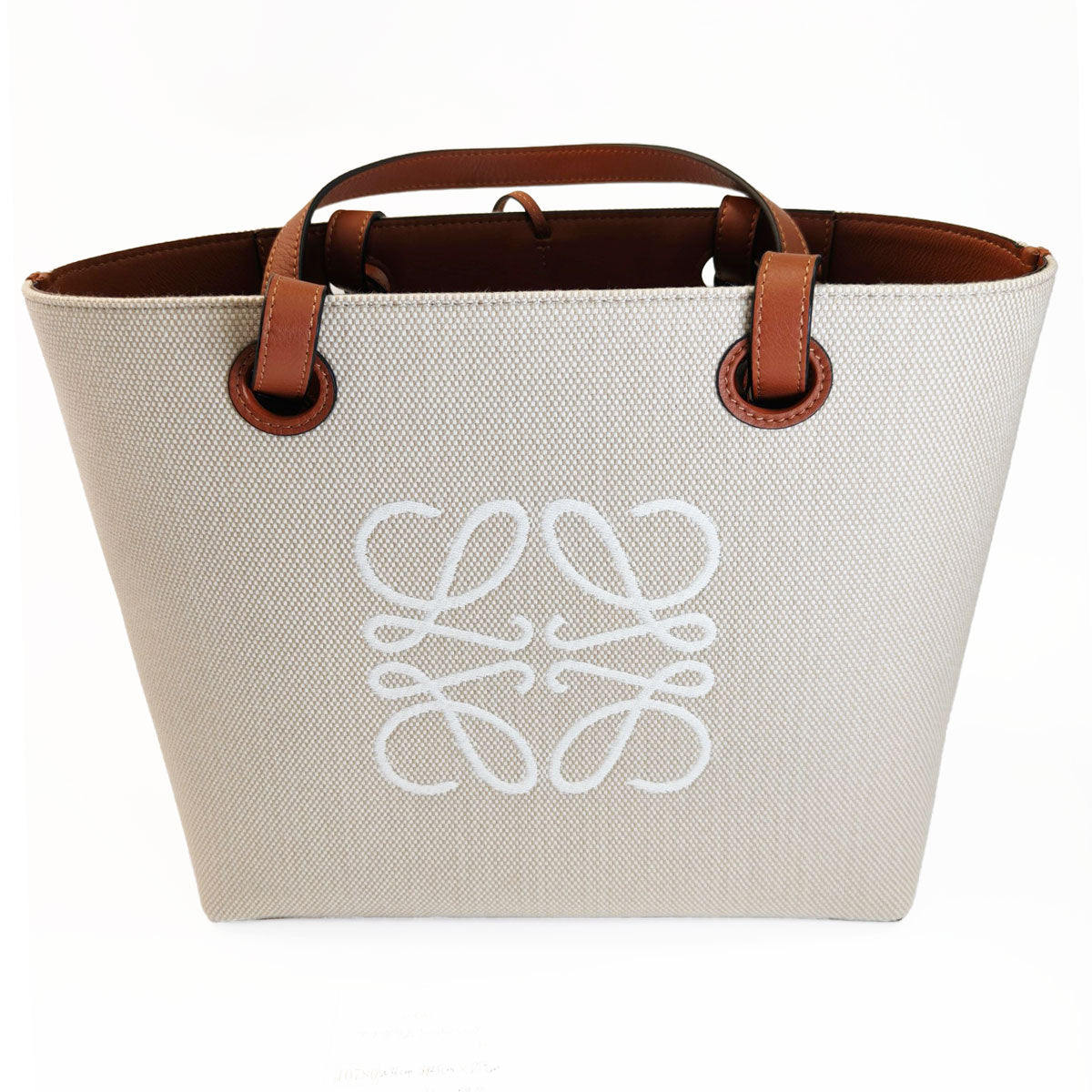 LOEWE Anagram 2-Way Shoulder Tote Bag Ecru White Control Number: 10780