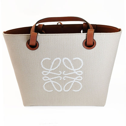 LOEWE Anagram 2-Way Shoulder Tote Bag Ecru White Control Number: 10780