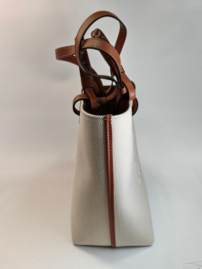 LOEWE Anagram 2-Way Shoulder Tote Bag Ecru White Control Number: 10780