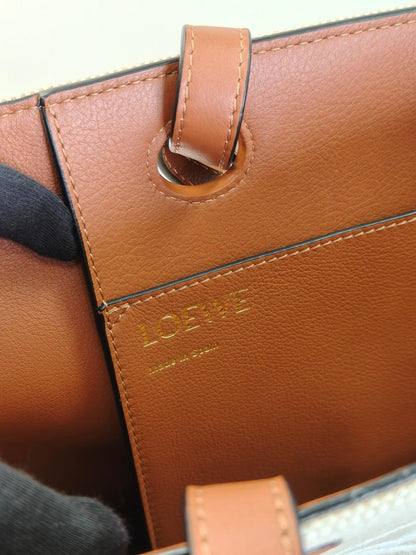 LOEWE Anagram 2-Way Shoulder Tote Bag Ecru White Control Number: 10780