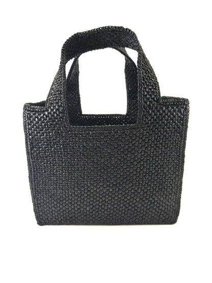 LOEWE ロエベ FONT TOTE スモール 2Way トートバッグ ショルダーバッグ ラフィア ブラック 管理番号：10821