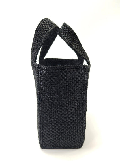 LOEWE ロエベ FONT TOTE スモール 2Way トートバッグ ショルダーバッグ ラフィア ブラック 管理番号：10821