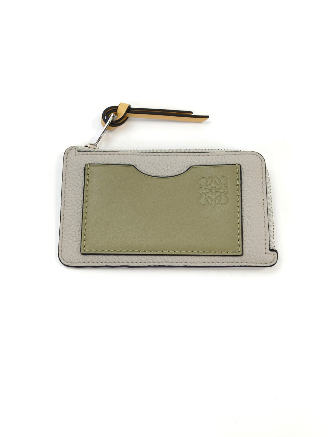 LOEWE Fragment Case Card Holder Coin Purse Grey x Khaki Model Number: 10860