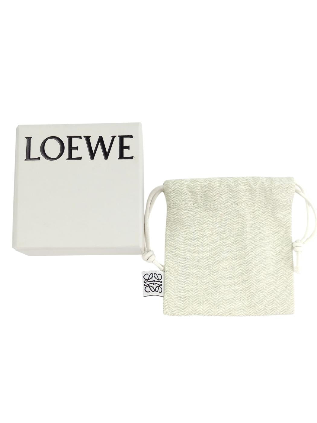 LOEWE ロエベ アナグラム ブローチ ラインストーン ゴールド 管理番号：11292