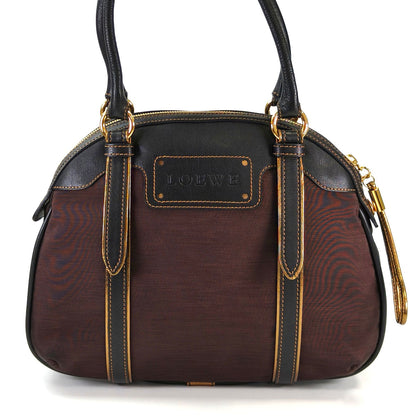 LOEWE ロエベ 型押しロゴ ナイロン トートバッグ ブラウン 管理番号：11299