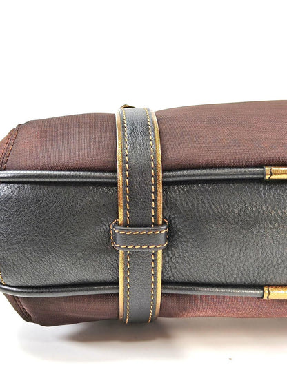LOEWE ロエベ 型押しロゴ ナイロン トートバッグ ブラウン 管理番号：11299