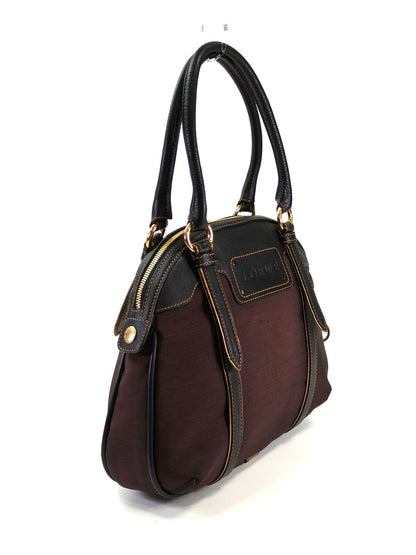 LOEWE ロエベ 型押しロゴ ナイロン トートバッグ ブラウン 管理番号：11299