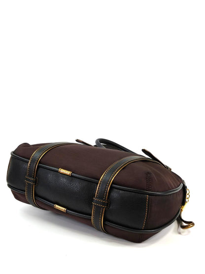 LOEWE ロエベ 型押しロゴ ナイロン トートバッグ ブラウン 管理番号：11299