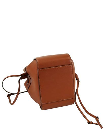 LOEWE ロエベ ハンモック ドローストリングバッグ ミニ 2Way ショルダーバッグ ハンドバッグ ブラウン 管理番号：11326