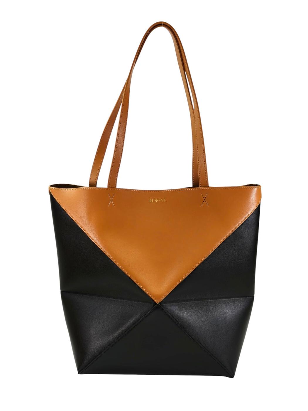 LOEWE ロエベ パズルフォールド トートバッグ ブラック×ブラウン 管理番号：11369