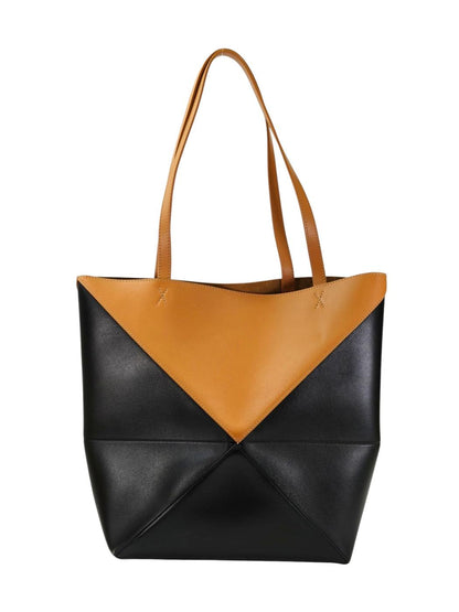 LOEWE ロエベ パズルフォールド トートバッグ ブラック×ブラウン 管理番号：11369