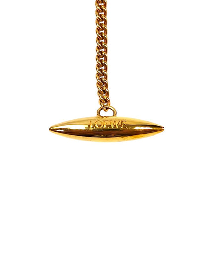 LOEWE ロエベ アナグラム ペンダント ネックレス ゴールド 管理番号：11435