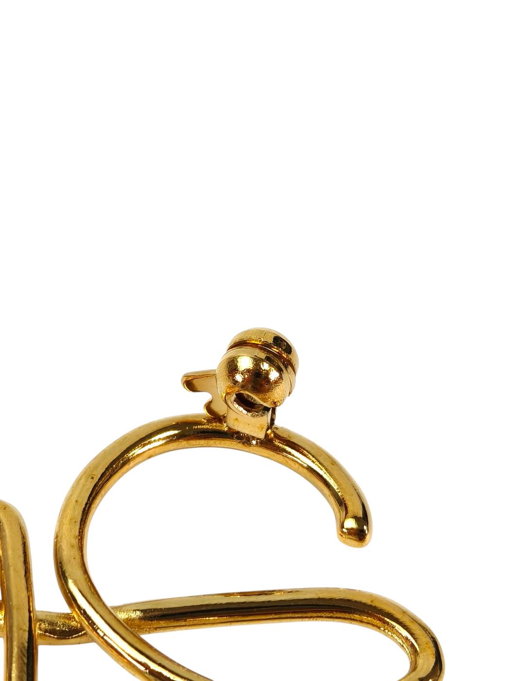LOEWE ロエベ アナグラム ブローチ ゴールド 管理番号：11457