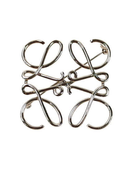 LOEWE ロエベ アナグラム ブローチ シルバー 管理番号：11667