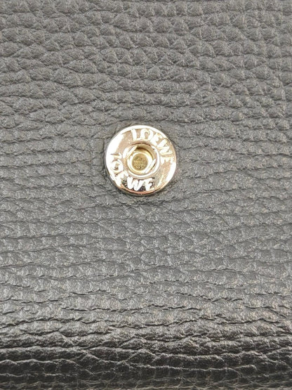 LOEWE ロエベ アナグラム バーティカル ウォレット スモール 財布 ブラック 管理番号：11668