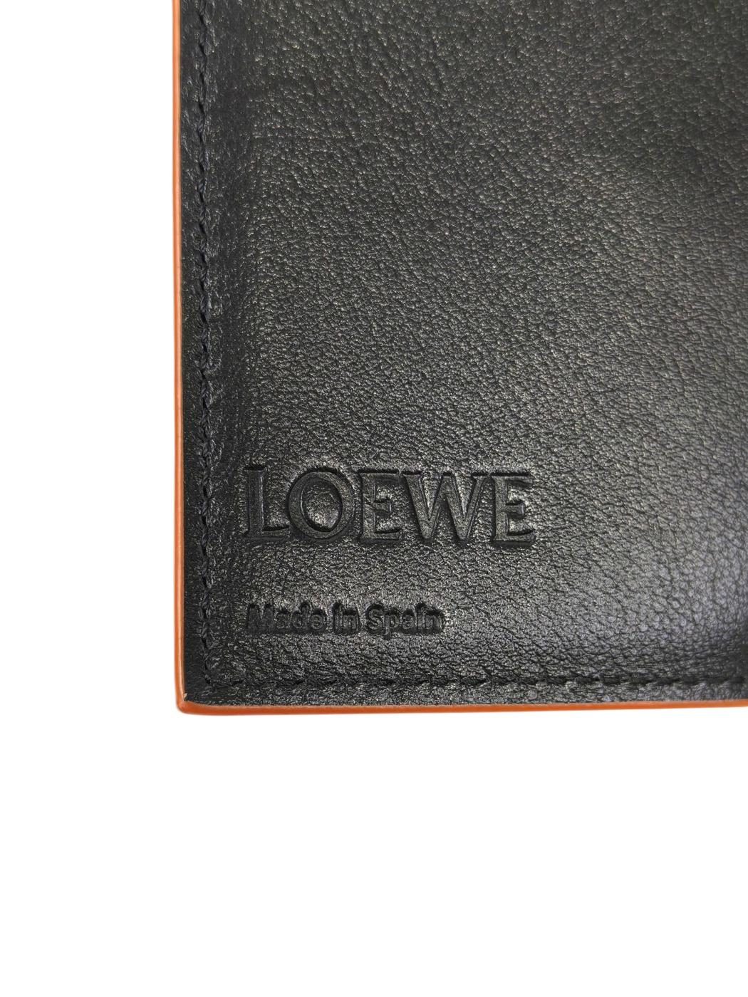 LOEWE ロエベ アナグラム バーティカル ウォレット スモール 財布 ブラック 管理番号：11668