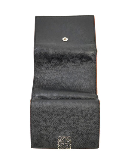 LOEWE ロエベ アナグラム バーティカル ウォレット スモール 財布 ブラック 管理番号：11668