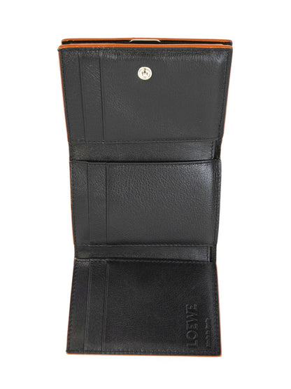 LOEWE ロエベ アナグラム バーティカル ウォレット スモール 財布 ブラック 管理番号：11668