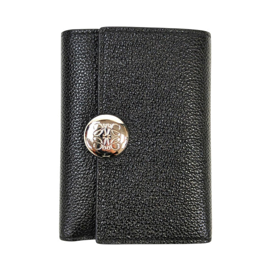 LOEWE Loewe Pebble Vertical Wallet Small Black Management number: 11669