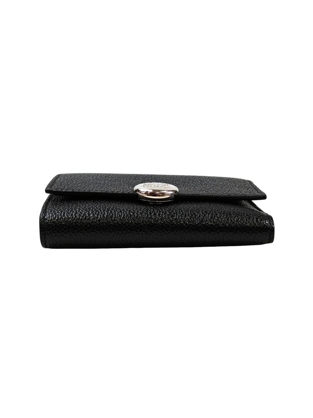 LOEWE ロエベ ペブル バーティカル ウォレット スモール 財布 ブラック 管理番号：11669