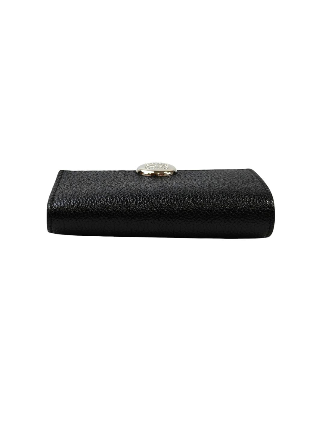 LOEWE ロエベ ペブル バーティカル ウォレット スモール 財布 ブラック 管理番号：11669