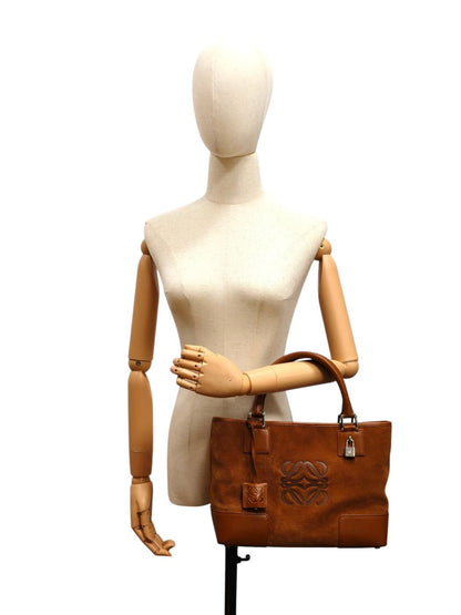 LOEWE 罗意威 Amazona Fusta 托特包 棕色 管理编号：11729