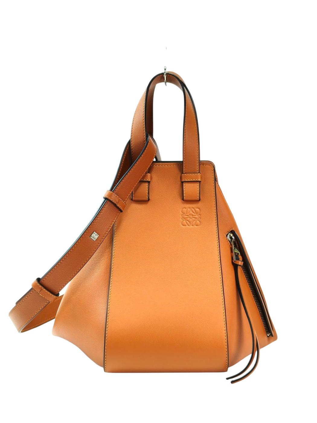 LOEWE ハンモックバッグ スモール クラシックカーフ 2way ウィメンズハンドバッグ タン 茶 管理番号：11733