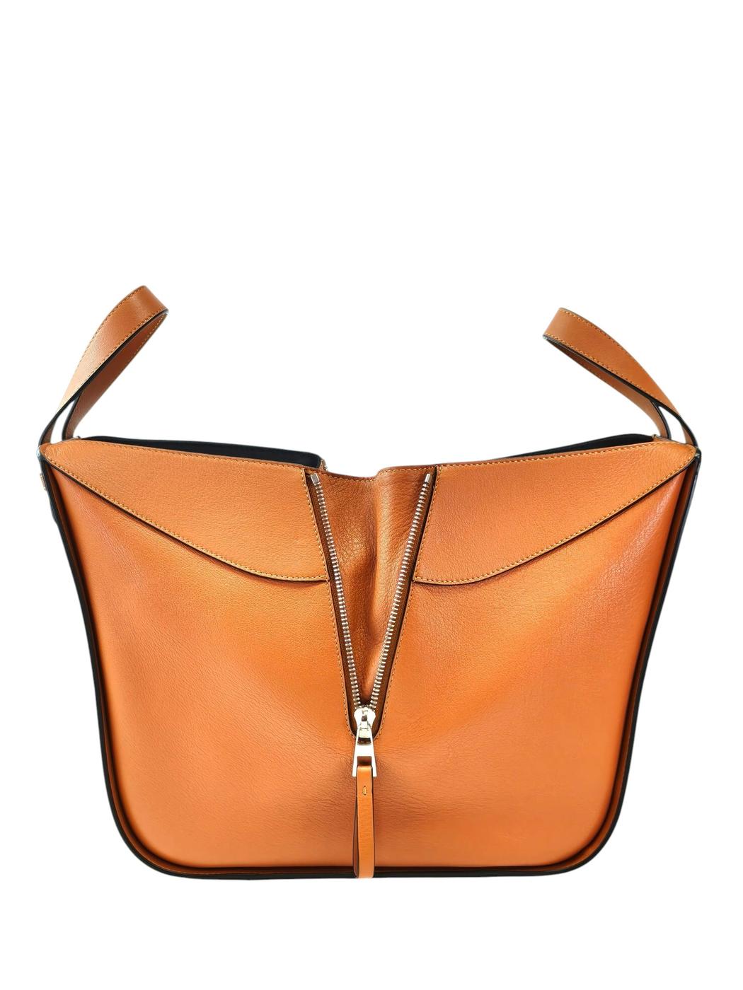 LOEWE ハンモックバッグ スモール クラシックカーフ 2way ウィメンズハンドバッグ タン 茶 管理番号：11733