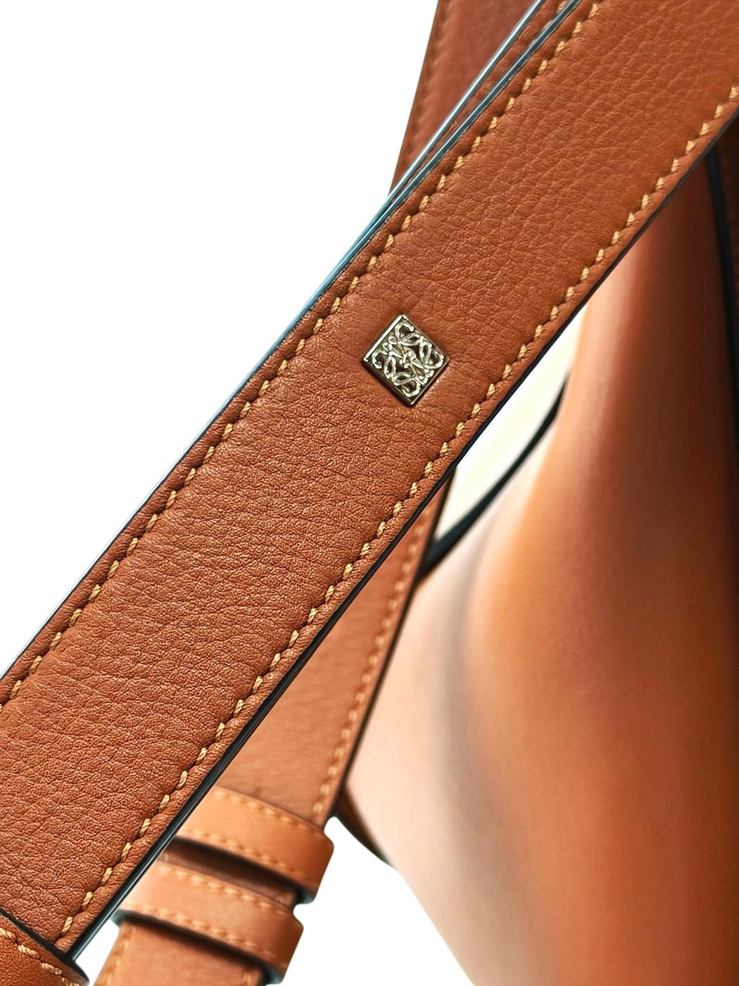 LOEWE ハンモックバッグ スモール クラシックカーフ 2way ウィメンズハンドバッグ タン 茶 管理番号：11733