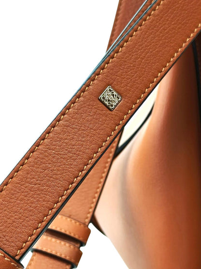 LOEWE ハンモックバッグ スモール クラシックカーフ 2way ウィメンズハンドバッグ タン 茶 管理番号：11733