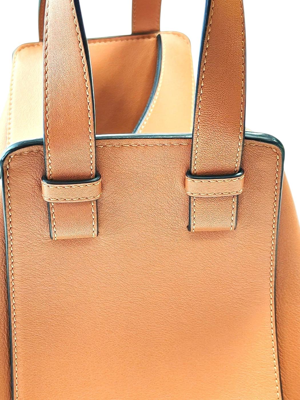 LOEWE ハンモックバッグ スモール クラシックカーフ 2way ウィメンズハンドバッグ タン 茶 管理番号：11733