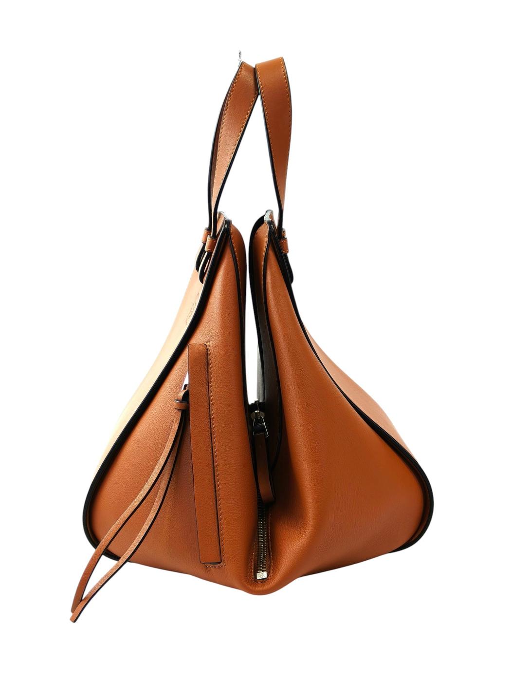 LOEWE ハンモックバッグ スモール クラシックカーフ 2way ウィメンズハンドバッグ タン 茶 管理番号：11733