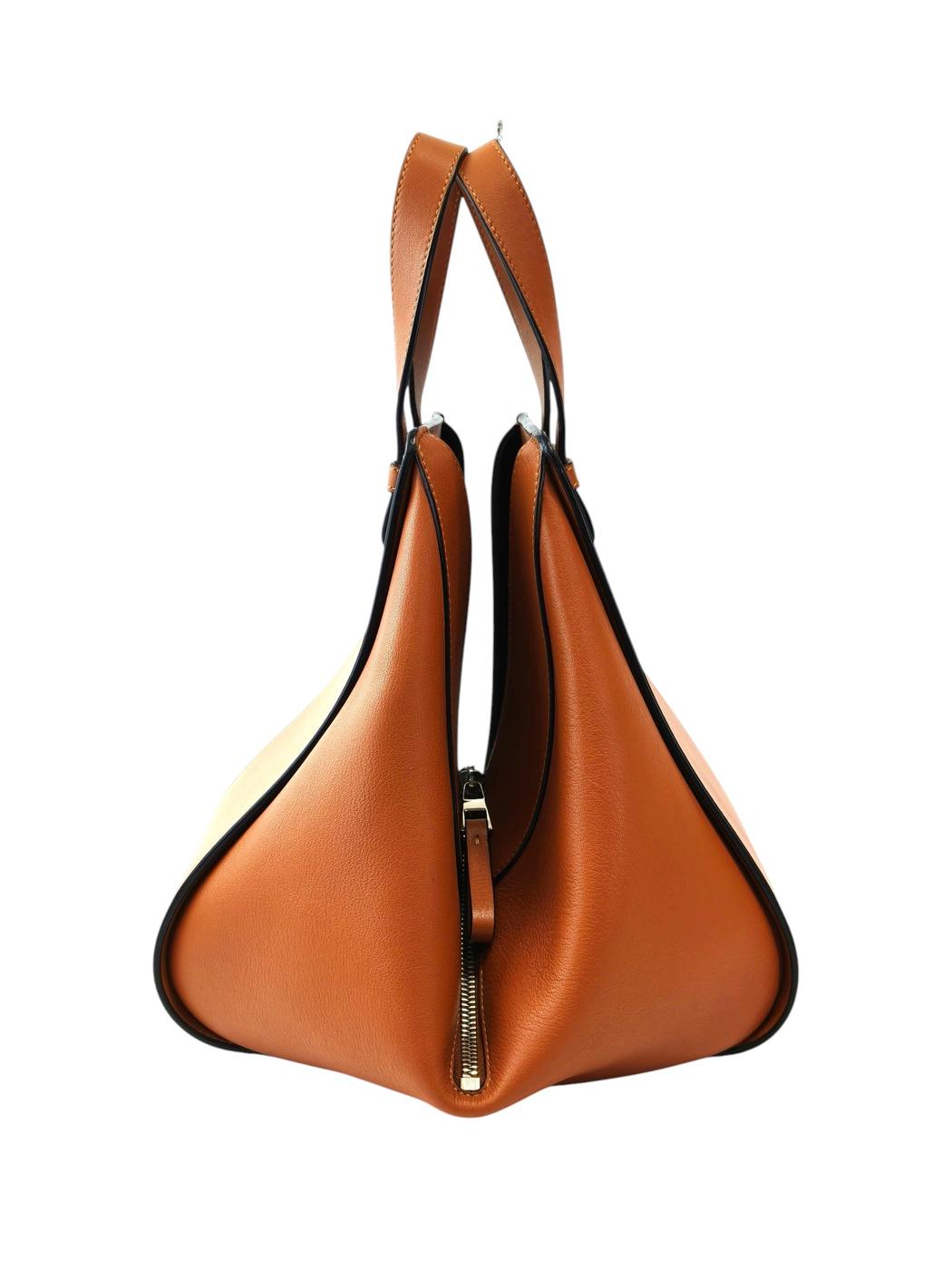 LOEWE ハンモックバッグ スモール クラシックカーフ 2way ウィメンズハンドバッグ タン 茶 管理番号：11733