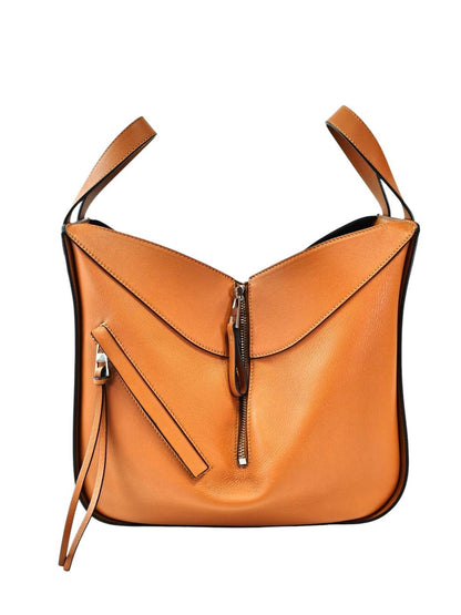 LOEWE ハンモックバッグ スモール クラシックカーフ 2way ウィメンズハンドバッグ タン 茶 管理番号：11733