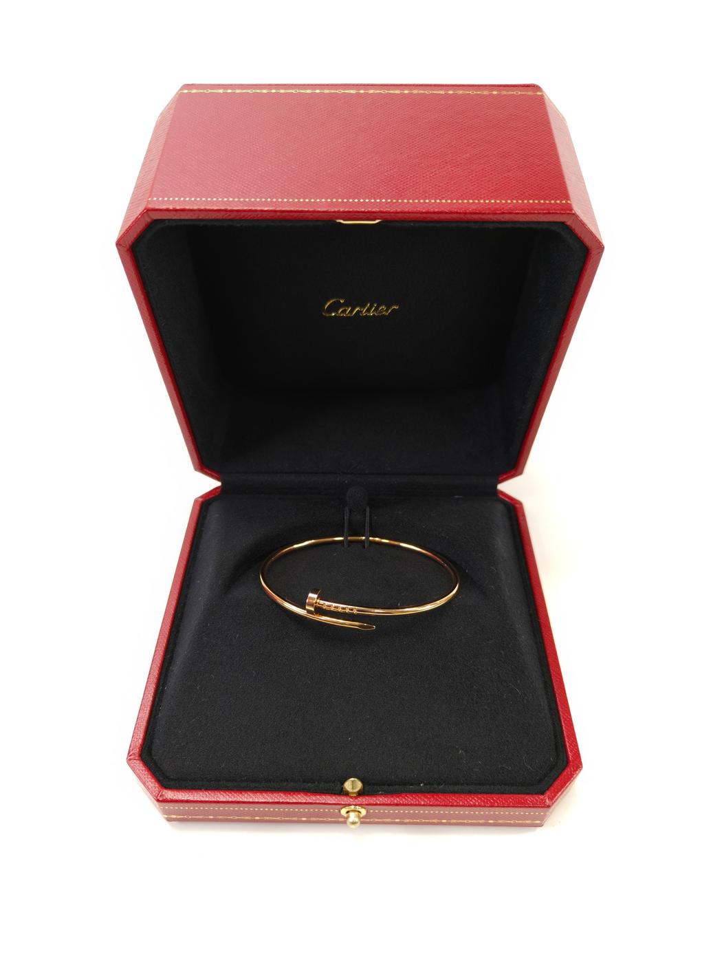Cartier カルティエ ジュストアンクル ブレスレット #17 スモール ゴールド 管理番号：10696