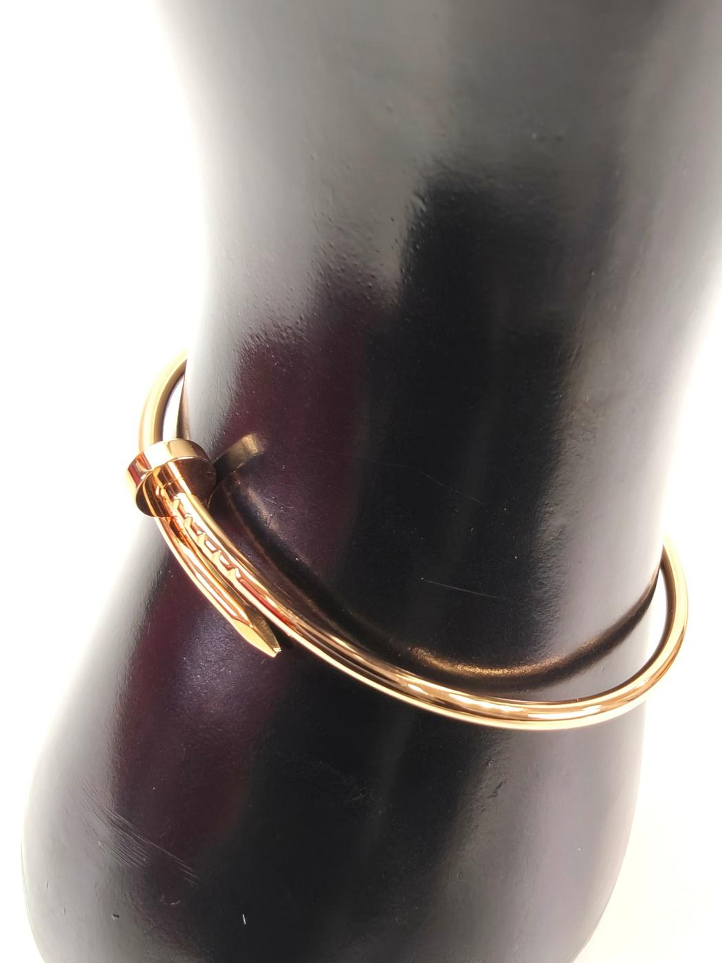 Cartier カルティエ ジュストアンクル ブレスレット #17 スモール ゴールド 管理番号：10696