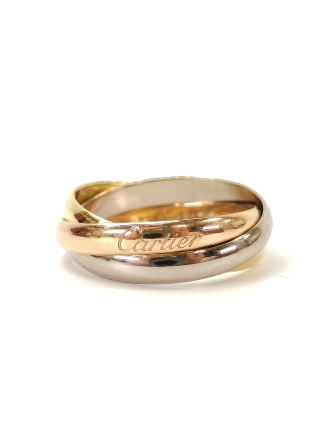 Cartier 卡地亚 Trinity 戒指 多色 13号 #52 商品编号：11086