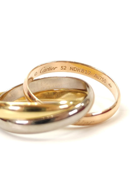 Cartier 卡地亚 Trinity 戒指 多色 13号 #52 商品编号：11086