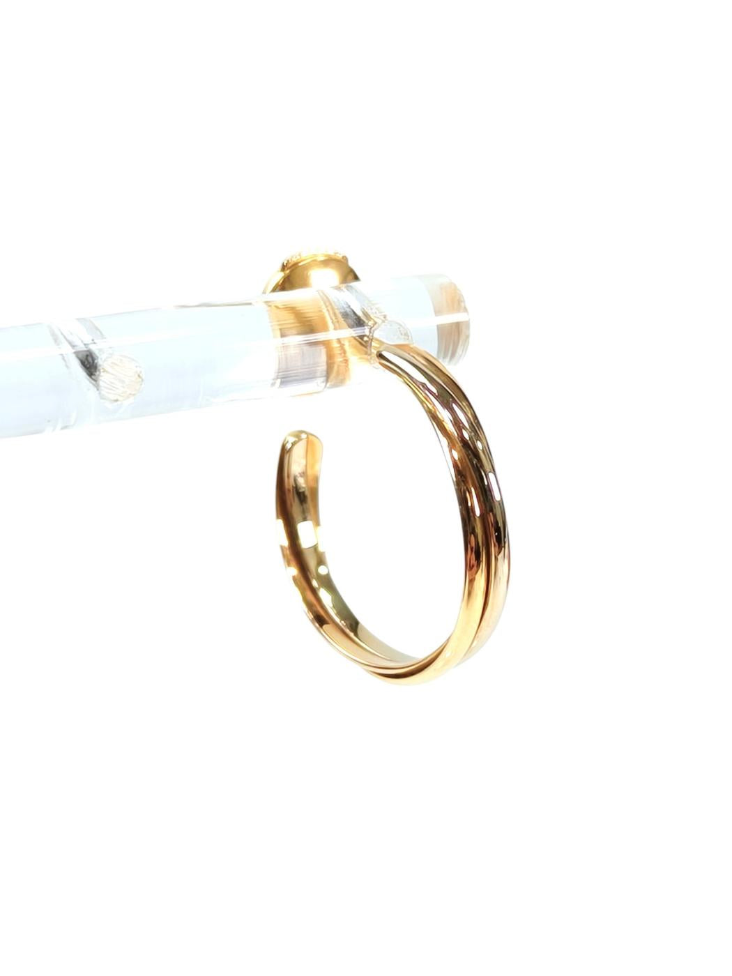 Cartier カルティエ トリニティ フープピアス マルチカラー 管理番号：11296
