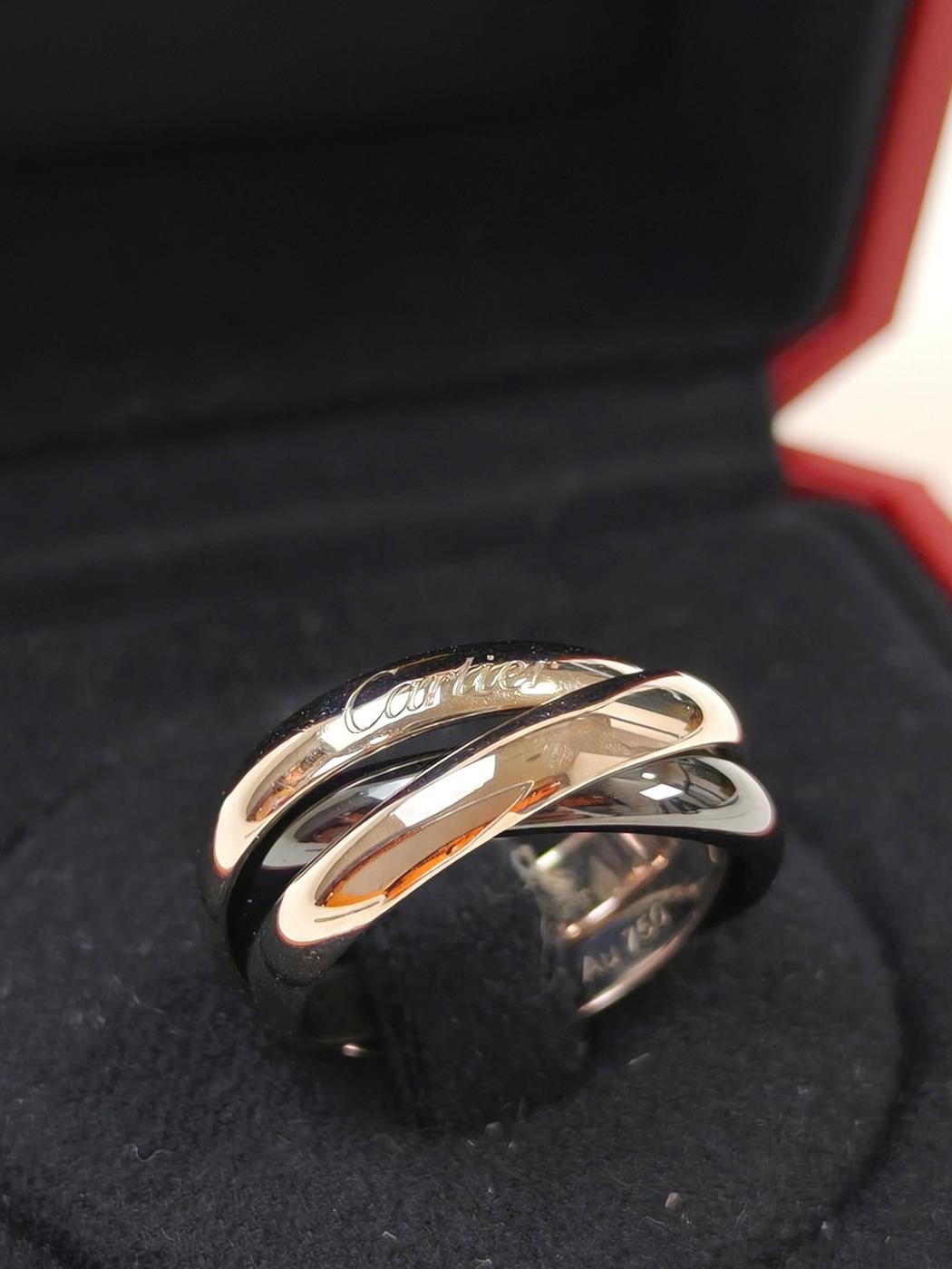 Cartier カルティエ トリニティ #54 14号 リング シルバー 管理番号