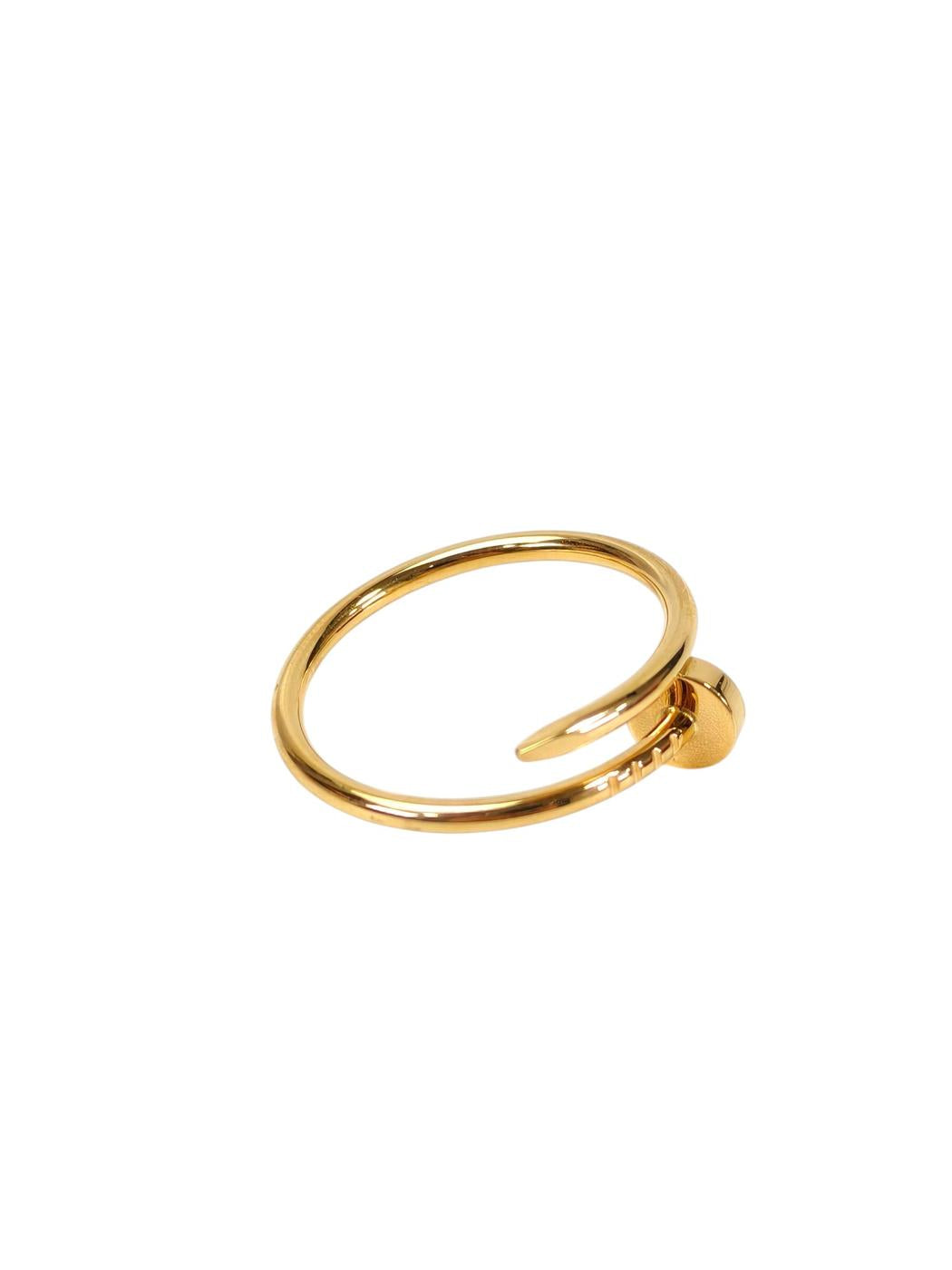 Cartier カルティエ ジュストアンクル ＃59 スモールモデルYG Au750 リング 金 管理番号：11552