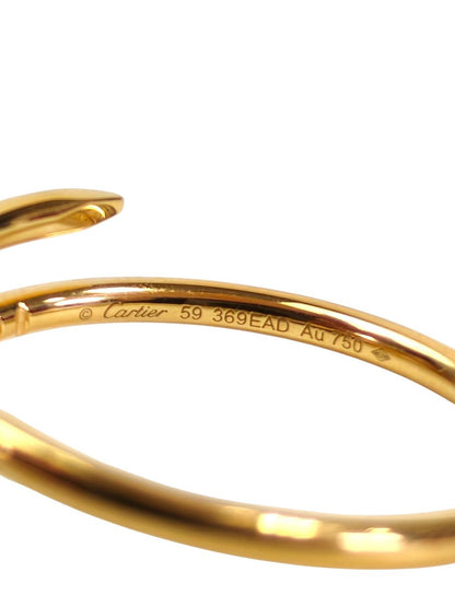 Cartier カルティエ ジュストアンクル ＃59 スモールモデルYG Au750 リング 金 管理番号：11552