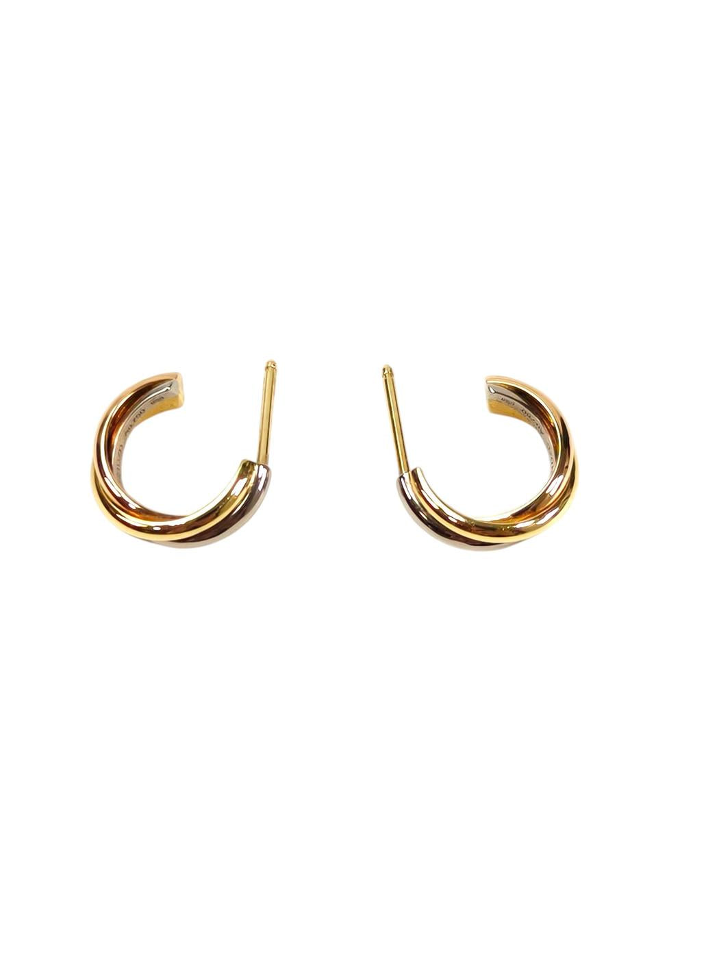 Cartier カルティエ トリニティ ピアス ゴールド 管理番号：11609