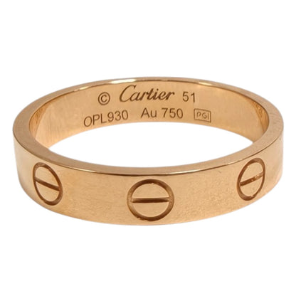 Cartier Cartier Mini Love #51 PG 18K 3.2g Ring Pink Gold Management Number: 11827