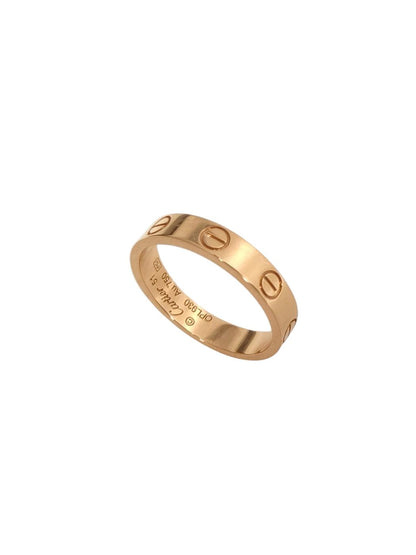Cartier Cartier Mini Love #51 PG 18K 3.2g Ring Pink Gold Management Number: 11827